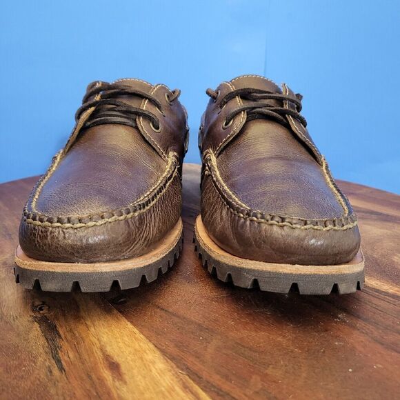 Cole Haan Docksider Deck Shoe Boat Moc Toe Lug Sole Brown Men's 9.5 M - Picture 6 of 13